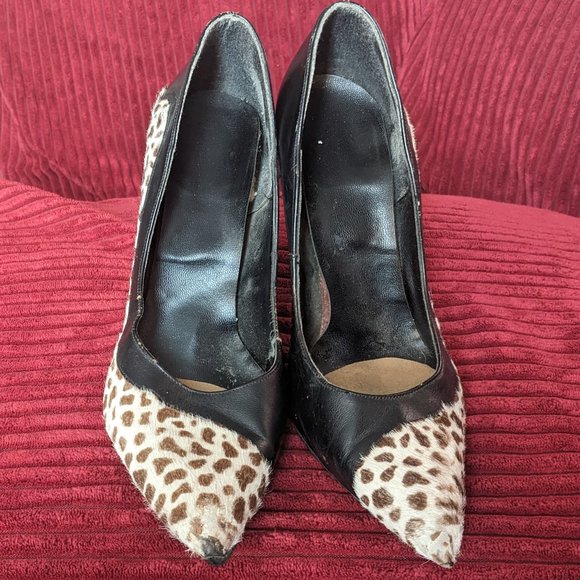 Underground Shoes Animal Print Winklepicker Court Pumps Imperfect Please Read - Picture 13 of 13
